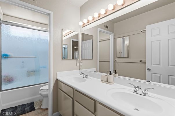 Bathroom, Dual Sink Vanities, Glass Shower, Interior