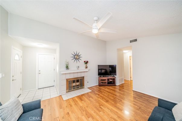 Empty room, Fireplace, Interior, Wood Texture Flooring
