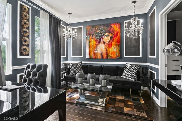 Chandelier, Interior, Living room, Pendant Lights, Wood Texture Flooring