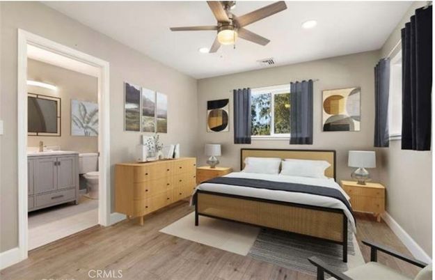 Bathroom, Bedroom, Interior, Recessed Lighting, Wood Texture Flooring