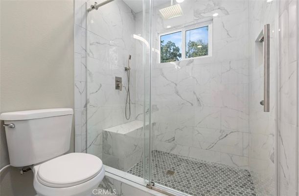 Bathroom, Glass Shower, Interior, Marble Walls