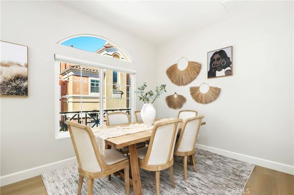 Dining room, Interior, Wood Texture Flooring