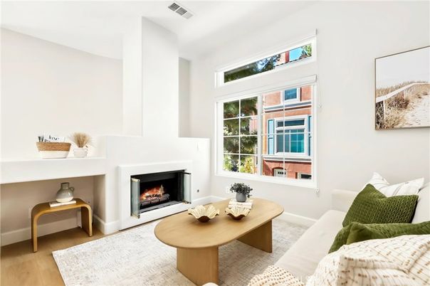 Fireplace, Interior, Living room, Wood Texture Flooring
