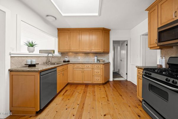 Interior, Kitchen, Wood Texture Flooring