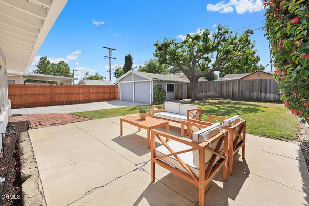 Backyard, Detached Garage, Exterior