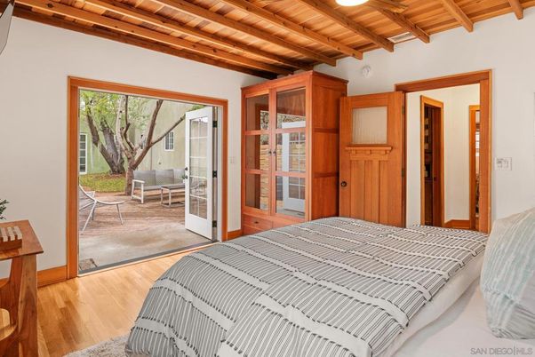 Bedroom, Interior, Wooden Beams, Wooden Ceilings, Wood Texture Flooring