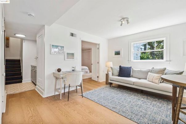 Home Office, Interior, Living room, Recessed Lighting, Wood Texture Flooring