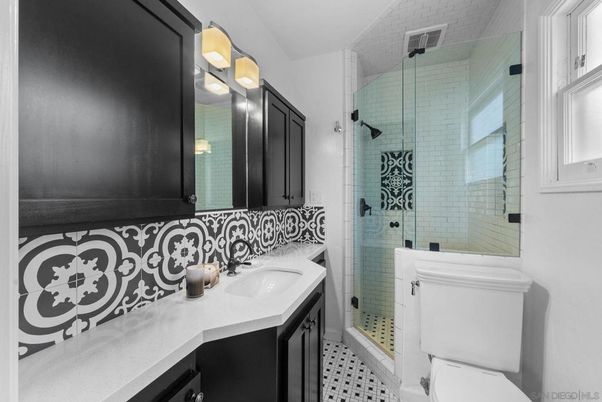 Bathroom, Glass Shower, Interior