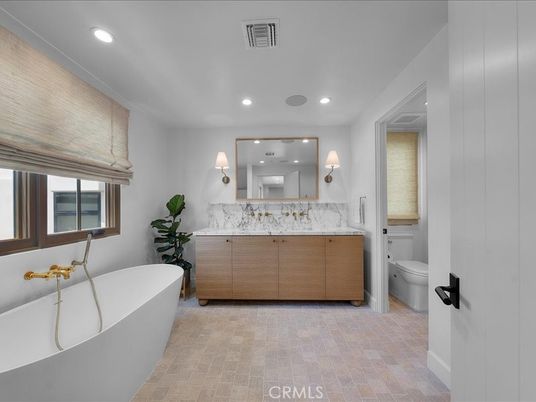 Bathroom, Free Standing Baths, Interior, Recessed Lighting