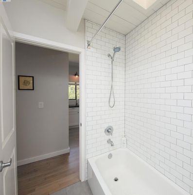 Bathroom, Interior, Wood Texture Flooring