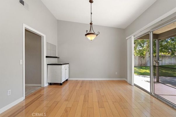 Interior, Kitchen, Pendant Lights, Wood Texture Flooring