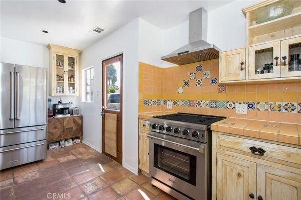 Interior, Kitchen, Recessed Lighting, Stainless Steel Appliances, Tile Countertops