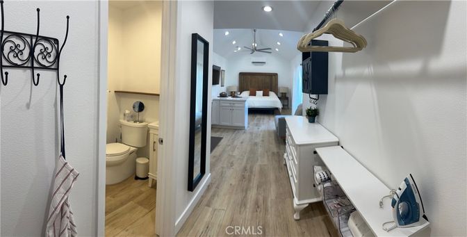 Bathroom, Bedroom, Interior, Recessed Lighting, Wood Texture Flooring