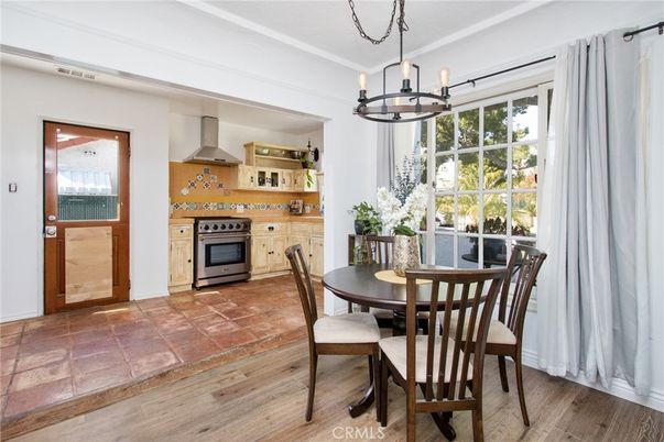 Chandelier, Dining room, Interior, Kitchen, Pendant Lights, Wood Texture Flooring