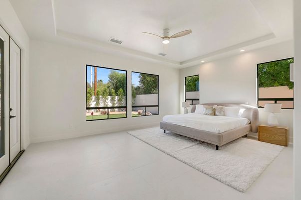 Bedroom, Interior, Recessed Lighting