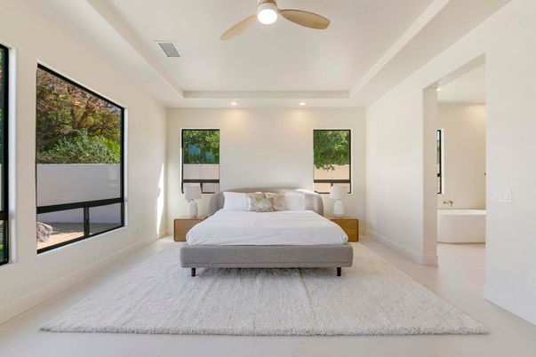 Bedroom, Interior, Recessed Lighting