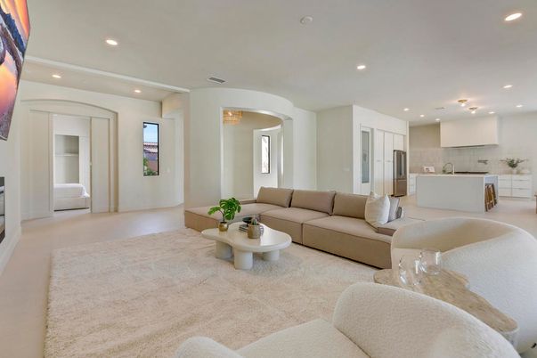 Interior, Kitchen, Living room, Recessed Lighting