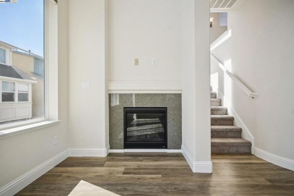 Fireplace, Interior, Wood Texture Flooring