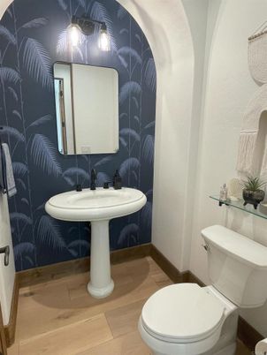 Bathroom, Interior, Wood Texture Flooring