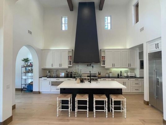 Interior, Kitchen, Wooden Beams, Wood Texture Flooring