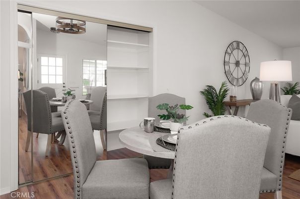 Dining room, Interior, Wood Texture Flooring