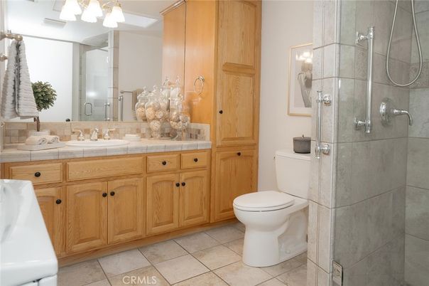Bathroom, Glass Shower, Interior, Tile Countertops