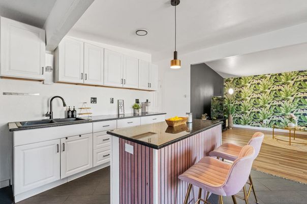 Interior, Kitchen, Pendant Lights, Recessed Lighting