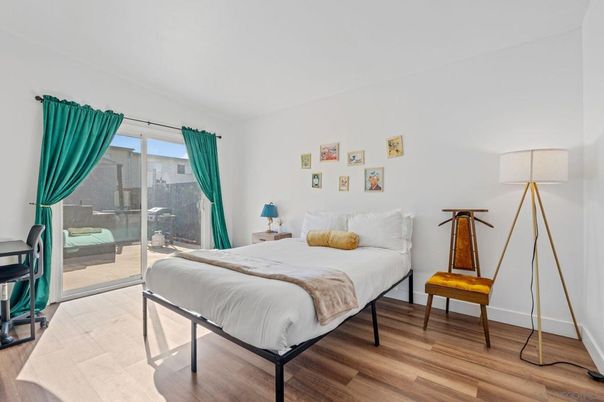 Bedroom, Interior, Wood Texture Flooring
