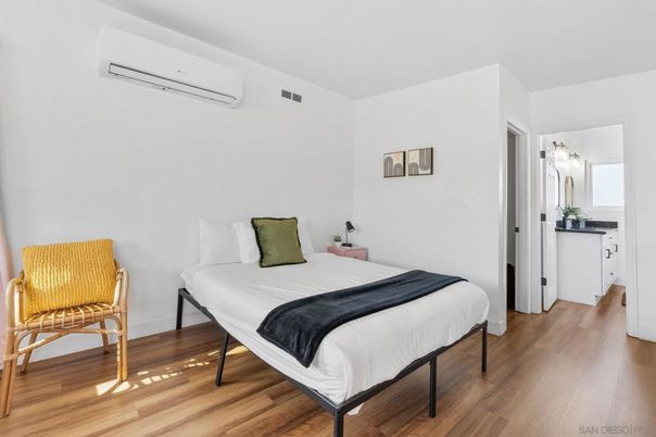 Bedroom, Interior, Wood Texture Flooring