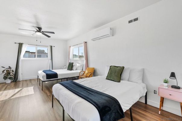Bedroom, Interior, Wood Texture Flooring