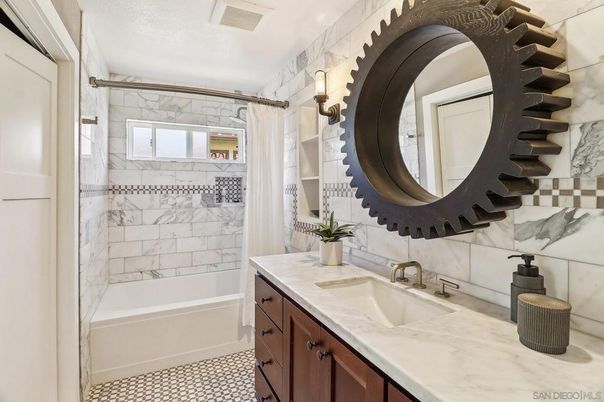Bathroom, Interior, Marble Walls