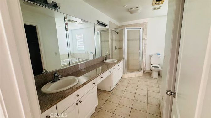 Bathroom, Dual Sink Vanities, Glass Shower, Interior