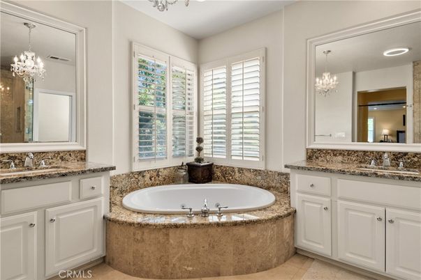 Bathroom, Chandelier, Interior, Recessed Lighting