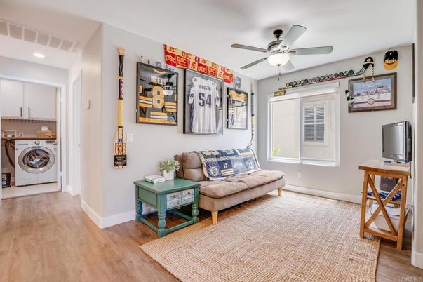 Interior, Recessed Lighting, Utility Closets, Washer, Wood Texture Flooring