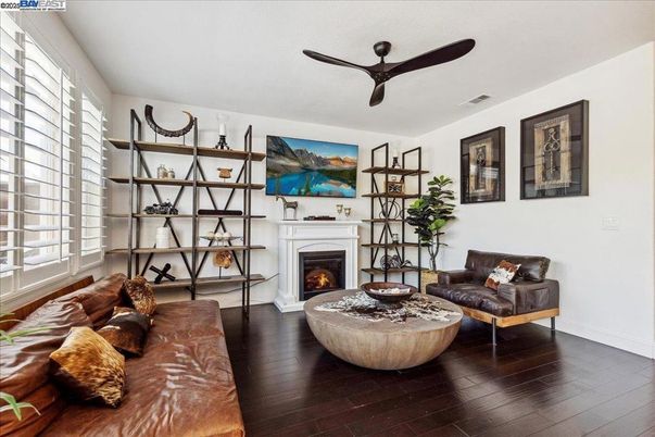 Fireplace, Interior, Living room, Wood Texture Flooring