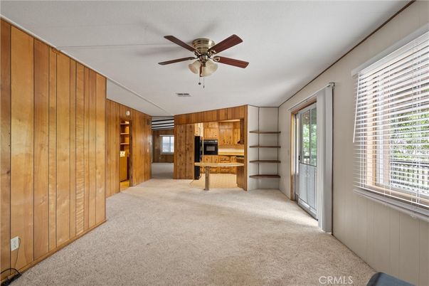 Empty room, Interior, Kitchen, Wooden Walls