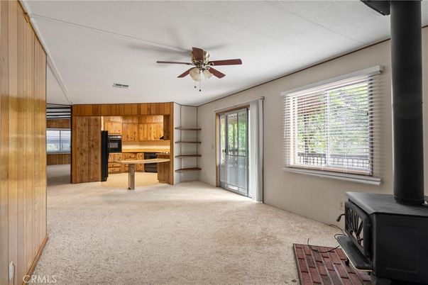 Empty room, Interior, Kitchen, Wooden Walls