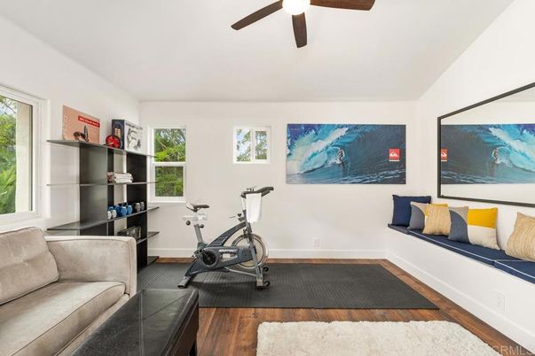 Fitness Equipment, Interior, Wood Texture Flooring