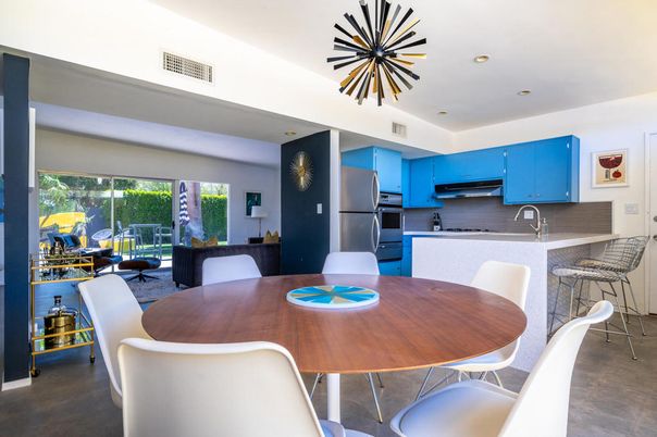 Dining room, Interior, Kitchen, Pendant Lights, Recessed Lighting, Stainless Steel Appliances
