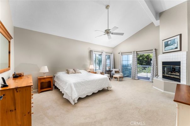 Bedroom, Fireplace, Interior