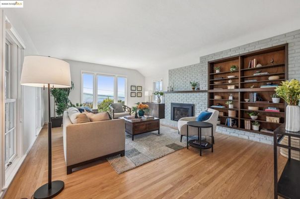 Fireplace, Interior, Living room, Stone Walls, Wood Texture Flooring