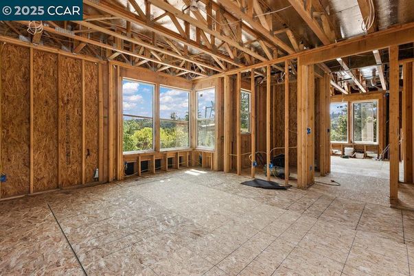 Empty room, Interior, Wooden Beams, Wooden Walls