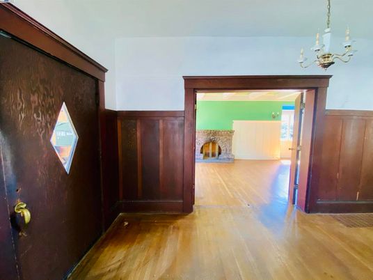 Chandelier, Interior, Wood Texture Flooring