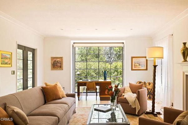 Fireplace, Home Office, Interior, Living room, Recessed Lighting
