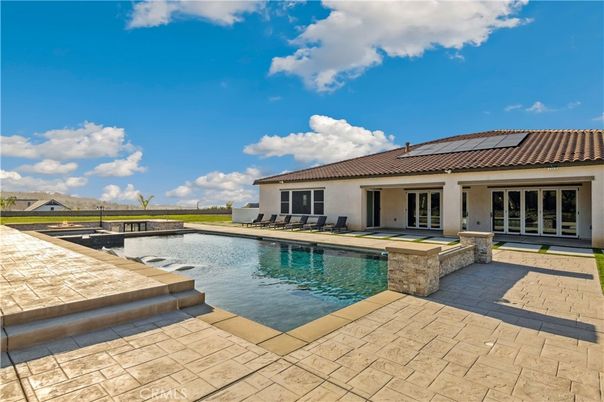Exterior, Pool, Solar Panels