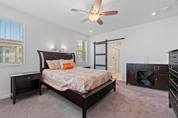 Bedroom, Interior, Recessed Lighting