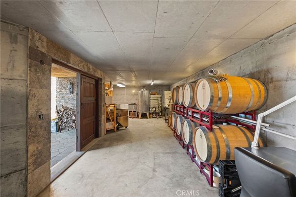 Interior, Stone Walls, Wine Storage