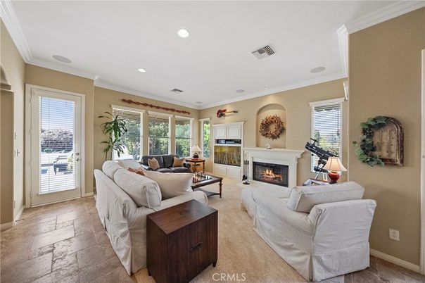 Fireplace, Interior, Living room, Recessed Lighting