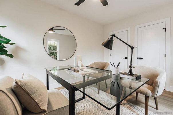 Home Office, Interior, Wood Texture Flooring