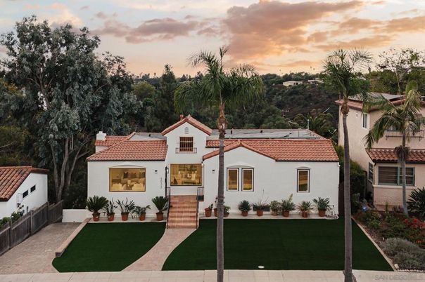 Backyard, Exterior, Facade, Spanish Mediterranean